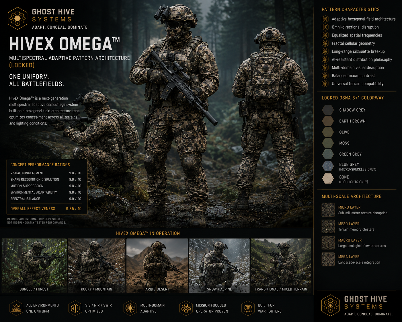 HiveX Omega™ product specification sheet